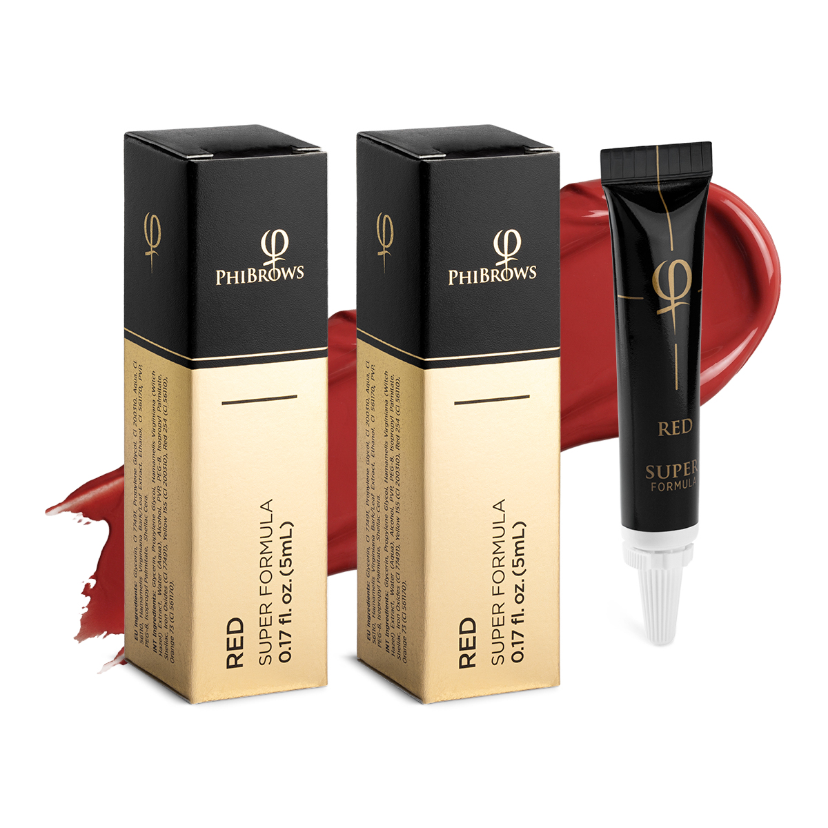 Phibrows Red SUPER Pigment 5ml - 2pcs Phibrows Red SUPER Pigment 5ml - 2pcs